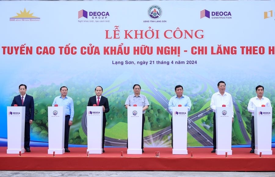 Thủ tướng Phạm Minh Chính phát lệnh khởi công Dự án Cao tốc Chi Lăng-cửa khẩu Hữu Nghị