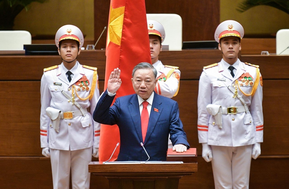 Toàn cảnh bầu, lễ tuyên thệ nhậm chức của Chủ tịch nước Tô Lâm