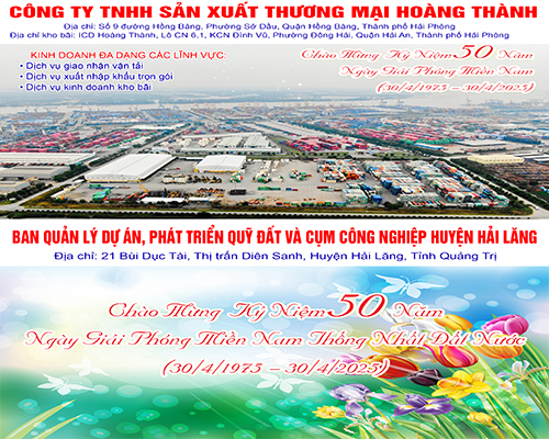 CÔNG TY TNHH SẢN XUẤT THƯƠNG MẠI HOÀNG THÀNH & BAN QUẢN LÝ DỰ ÁN, PHÁT TRIỂN QUỸ ĐẤT VÀ CỤM CÔNG NGHIỆP HUYỆN HẢI LĂNG