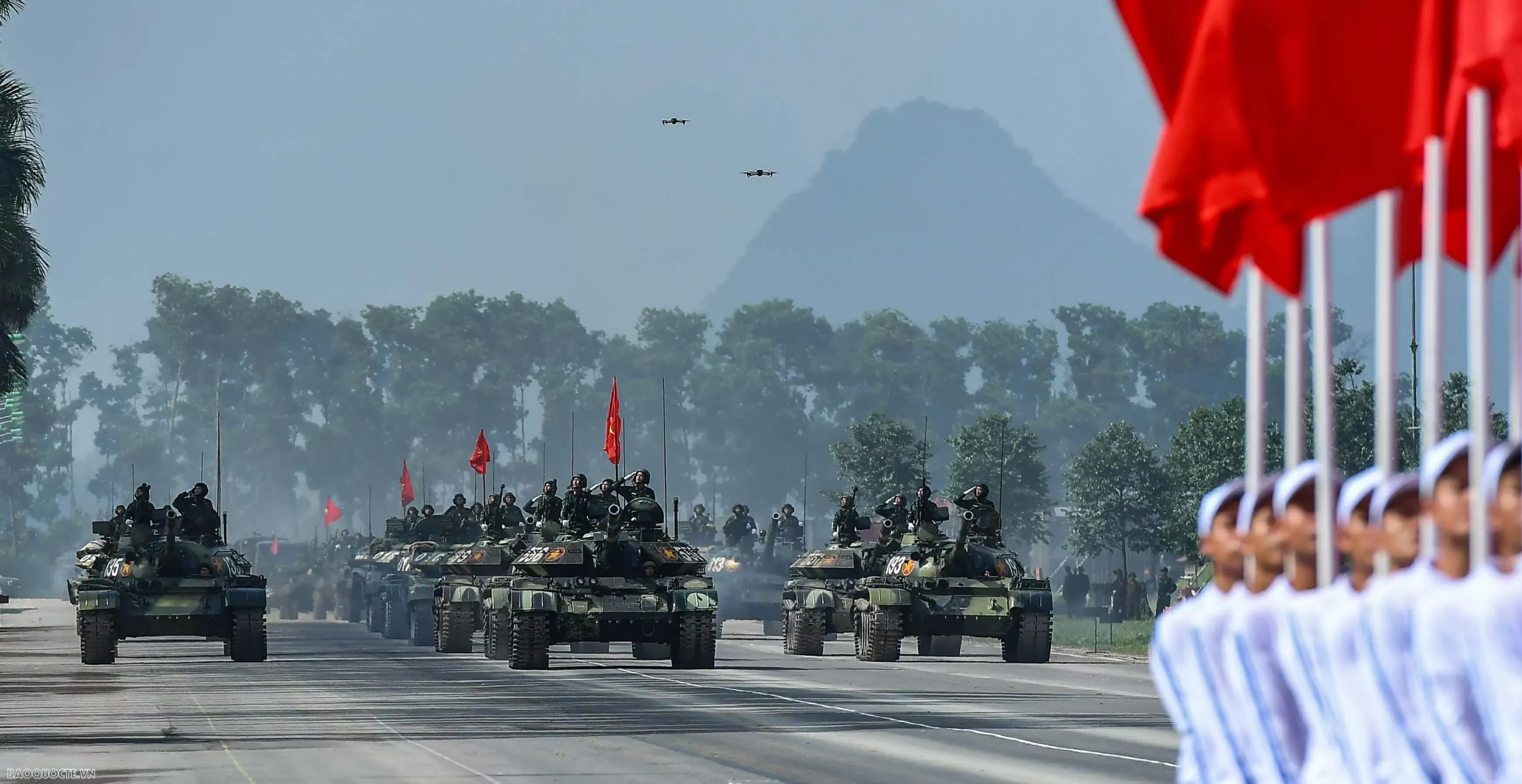 Lực lượng quân đội, công an, khí tài quân sự tại tổng hợp luyện diễu binh, diễu hành 80 năm Quốc khánh